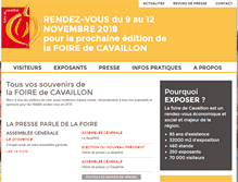 Tablet Screenshot of foire-cavaillon.org